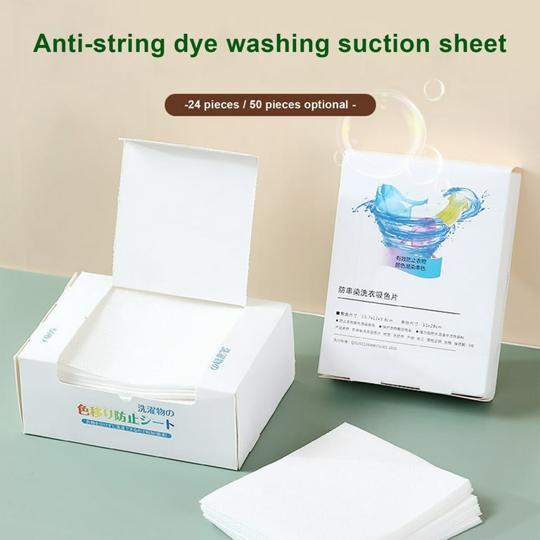 50pcs/pack Color Catcher for Laundry 50 Count Anti Cloth Dyed