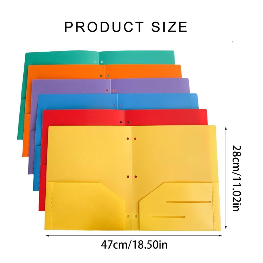 Youthyao 10x/Set Two Pocket Folders Letter Size Document Folder with Two Pockets Presentation Folder Document Pockets