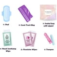 thumbnail image 2 of Light Rose Style Menstrual Kit All-in-One 10 Pack | Convenience on The Go | Period Kit Pack for Travelling, Tweens & Teenagers or just When You’re Out | Individually Wrapped Feminine Hygiene Product, 2 of 2