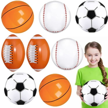8 Pcs Beach Ball, Inflatable Sports Balls, Pool Toys for Party Supplies Decorations, Adult Toddler Summer Outdoor Toys