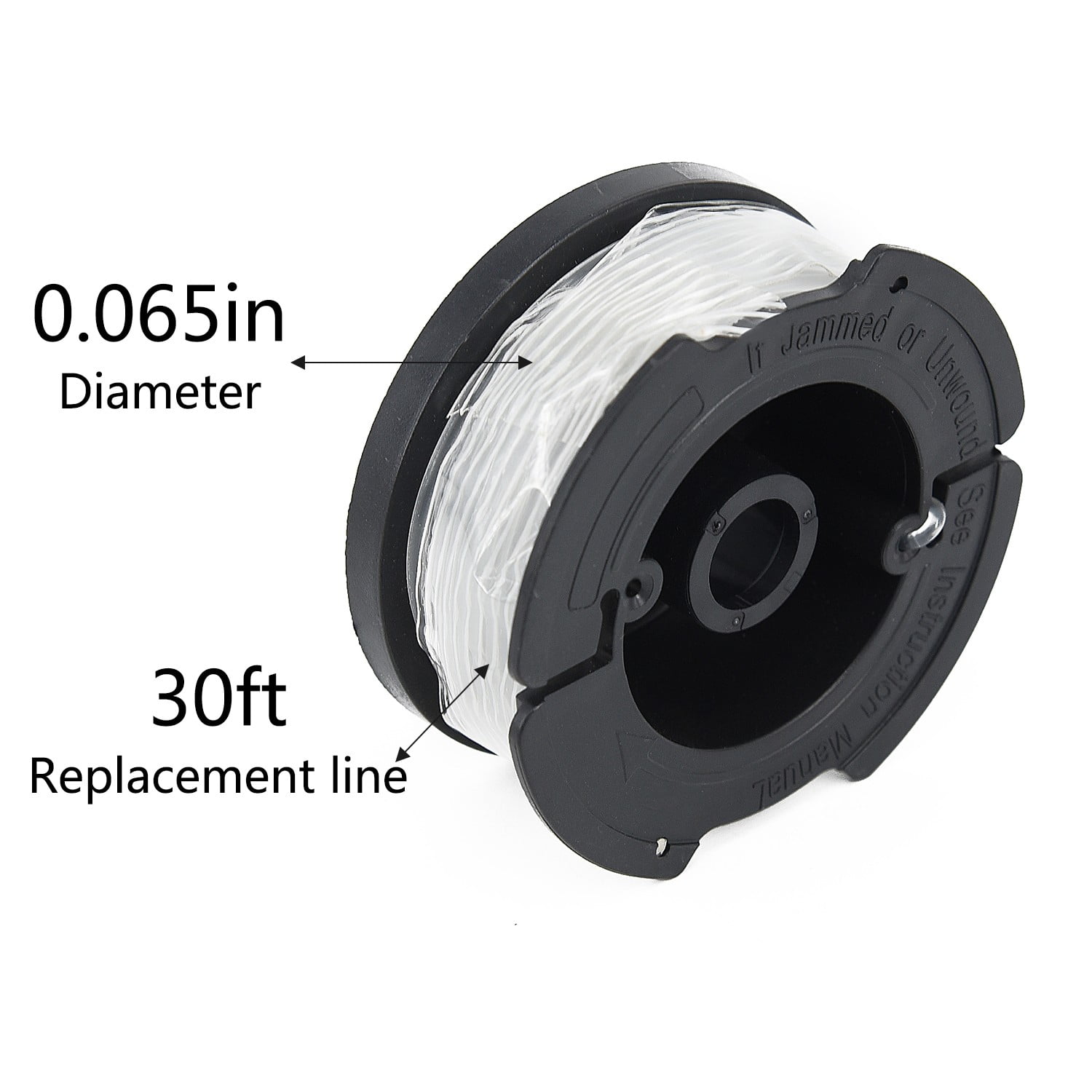  KAKO AF100 Replacement Spool for Black and Decker Weed Eater  Spool, 0.065 30ft Trimmer Line for Black & Decker Weed Eater String, for  Black and Decker String Trimmer Replacement Spool(16+3+3