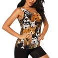 thumbnail image 2 of Hirioo Dogs Different Breeds for Women's Workout Tank Top Sleeveless Workout Tops Athletic Gym Shirts-XX-Large, 2 of 7