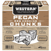Western Premium BBQ 500 CU in Pecan Smokers Chunks Box