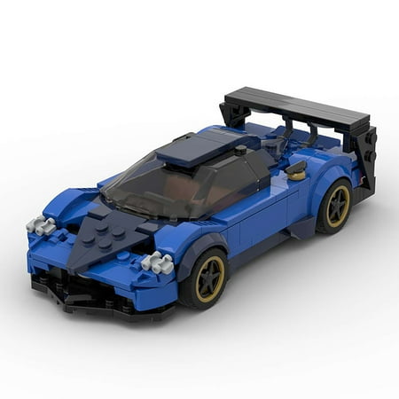 316 PCS MOC Building Blocks Pagani Zonda R 8-Grid Speed Series Construction Assembly - Perfect for Teenagers, Creative Play & Shelf Display