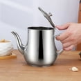 thumbnail image 5 of Stainless Steel Oil Pot with Filter Strainer, Leakproof Kitchen Oil Dispenser Pot, Grease Container for Kitchen Stainless Oil Container Vinegar Cruet Cold Water Jug, 5 of 7