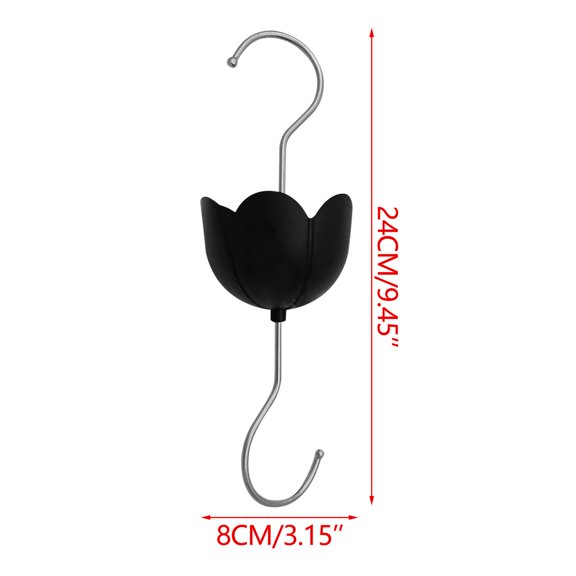 SATRINO Ant Moat for Hummingbird Feeders, Vintage Style Hummingbird Feeder Ant Guard, Ant Guard for Hummingbird Feeder, Ant Stopper for Hummingbird Feeder (Black)