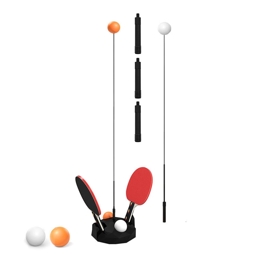 EEkiiqi Rebound Table Tennis Practice Set with Elastic Soft Shaft Leisure Decompression Sports 2 Table Tennis Paddle & 3 Ping Pong Balls Table Tennis Rebound for Party