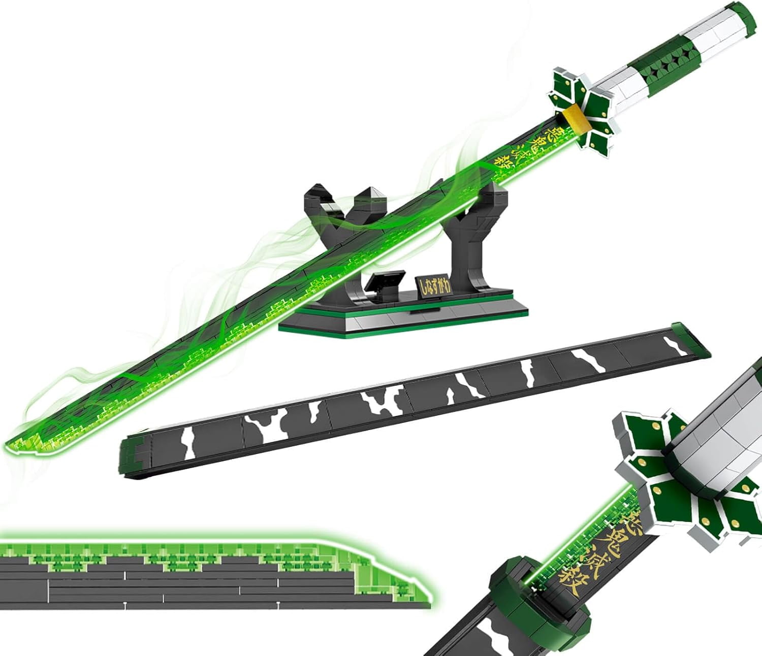 HI-REEKE Anime Demon Sword Building Set Slayer Zenitsu Katana