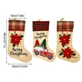 thumbnail image 2 of Wosthever Calcetín de Navidad árbol de Navidad chimenea pared ventana hogar Bar decoración boda fiesta regalos galletas almacenamiento calcetín bolsa Kits de decoración para fiestas Tipo 1 Wosthever HA069132-01, 2 of 6