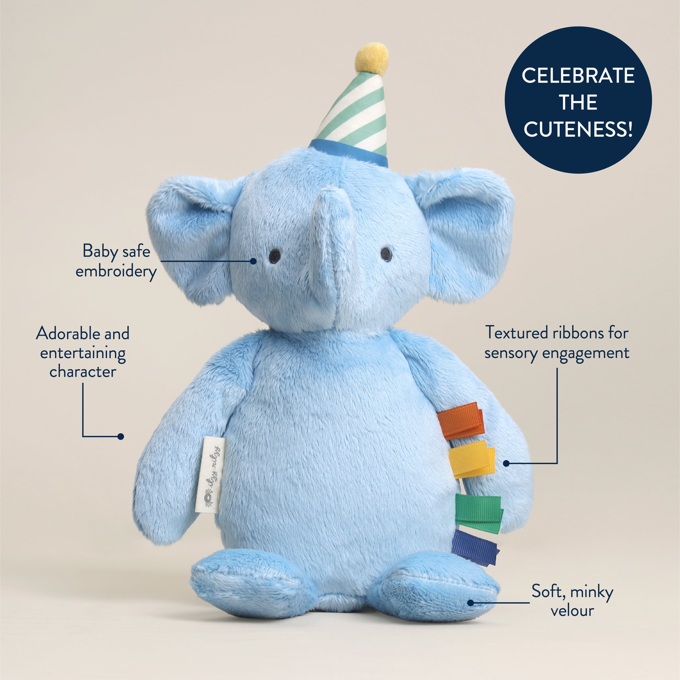 Itzy Ritzy Snuggleverse Party Elephant