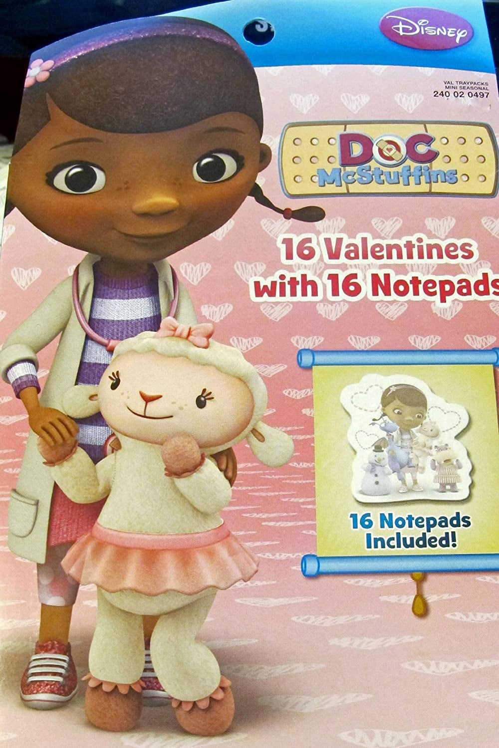 16 Doc McStuffins Valentine Cards with 16 Notepads Walmart Canada