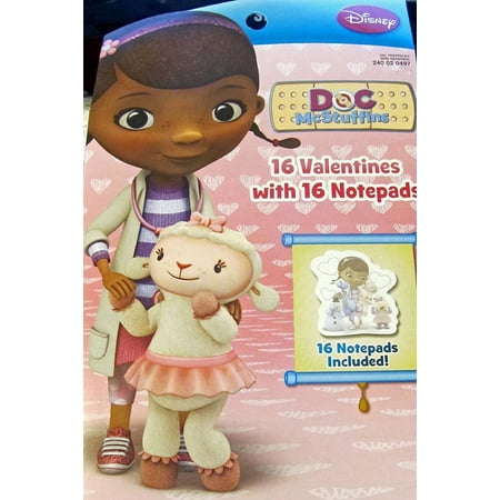 16 Doc McStuffins Valentine Cards with 16 Notepads | Walmart Canada