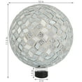 thumbnail image 3 of Sunnydaze Mirrored Diamond 10" Glass Outdoor Gazing Globe, 3 of 6