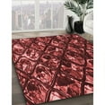 thumbnail image 3 of Ahgly Company Machine Washable Indoor Rectangle Transitional Maroon Red Area Rugs, 5' x 8', 3 of 7