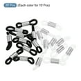 thumbnail image 3 of Uxcell Eyeglass Chain Connector Retainer Adjustable Anti Slip Strap Holder Chain End Loop Large Size Silver Tone 20 Pack, 3 of 5