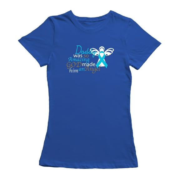 Daddy Was So Amazing God Made Him An Angel Women Royal Blue T-Shirt, Female XX-Large
