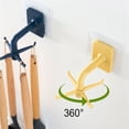thumbnail image 4 of destyer 4-claw Wall Hooks Cooking Tool Spoon Storage Holder Self Adhesive 360° Swivel Multi-functional Kitchenware Hanger Bathroom Blue, 4 of 8