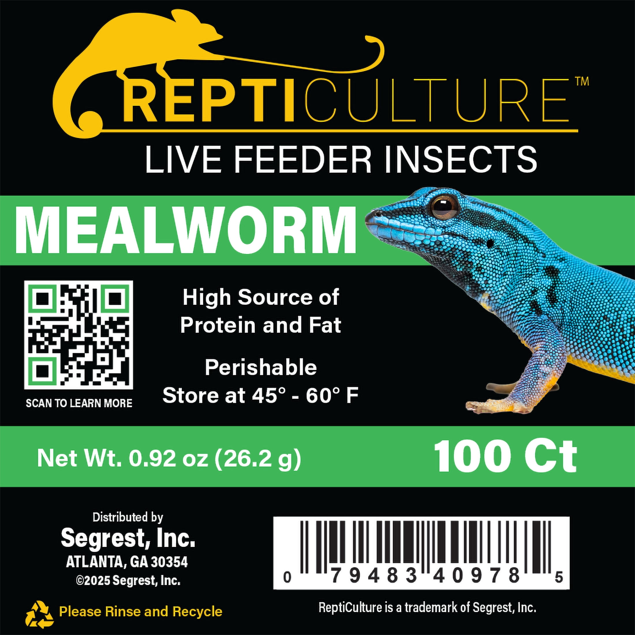 ReptiCulture Mealworm 100 ct