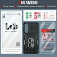 thumbnail image 6 of LeYi for Samsung Galaxy A16 5G Case: with Tempered Glass Screen Protector 2 Pcs, with Slide Camera Cover, [Military-Grade] Case Cover and Magnetic Ring Kickstand for Samsung A 16, Black, 6 of 8