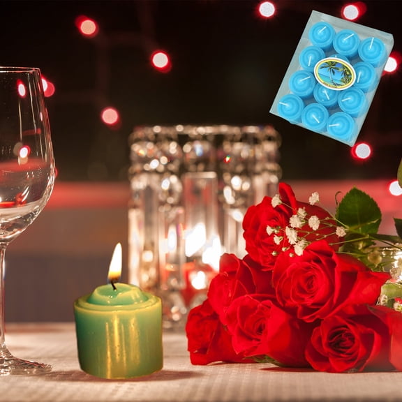 xaoyunyn Floating Tea Lights Set of 12 for Weddings and Parties Romantic Paraffin Mini Votive Candles Suit for Festive Decorations Safe Ecofriendly Beeswax