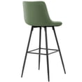 thumbnail image 7 of COOLHUT 24 Inch Dining Chairs Set of 3, Modern Kitchen & Dining Room Chairs, Upholstered Faux Leather Dining Chair, Armless Dinner Side Chairs with Sturdy Metal Legs, Green, 7 of 7