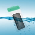 thumbnail image 4 of Unique Bargains 2 Pcs Inflatable Mobile Waterproof Bag Green Universal Waterproof Case Compatible for Phone 4.92"x9.65", 4 of 6