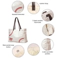 thumbnail image 4 of Bolso YHSHYZH de béisbol para mamá, bolso bordado, béisbol, 4 of 9