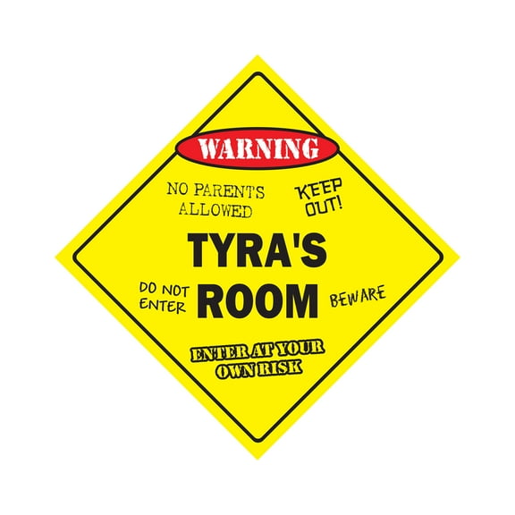SignMission X-Tyras Room 12 x 12 in. Crossing Zone Xing Room Sign - Tyras