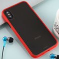 thumbnail image 1 of Pour IPhone X / TP Skin Hand Feeling Series Étui Anti-Chute Givrée PC+ TPU (Rouge), 1 of 4