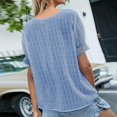 thumbnail image 7 of Tops for Women Dressy Casual Puff Short Sleeve T Shirts O Neck Top T Shirt, 7 of 7