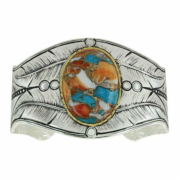 Montana Silversmiths Bracelet Womens Nature Feather Silver BC3358GMTQ