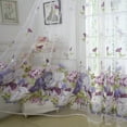thumbnail image 3 of Curtain Trees Sheer Tulle Window,Voile Drape Valance Fabric,Drapes for Bathroom & Bedroom & Living Room Curtains(100x200cm,Purple), 3 of 9