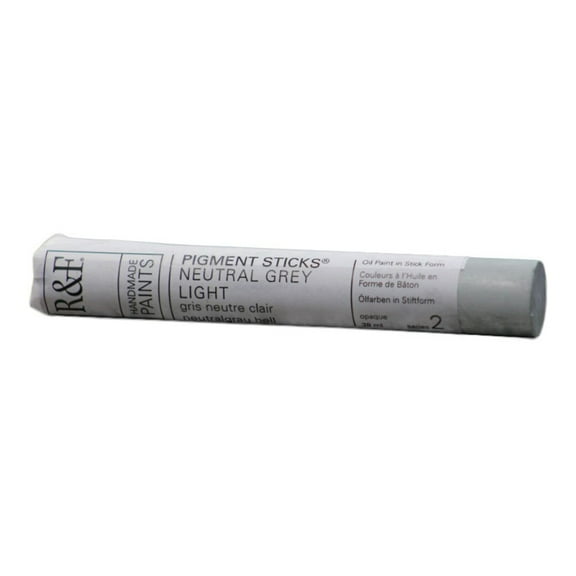 R&F Handmade Paints Pigment Stick, 38ml, Neutral Gray Light