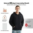 thumbnail image 2 of Sudaderas con capucha con calefacción Usb para hombre y mujer, de invierno, de algodón, con bolsillo y cremallera, de lana gruesa para amantes, sudaderas informales con calefacción para otoñ, 2 of 4