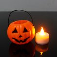 thumbnail image 2 of Cestas de calabaza de Halloween para Candy Hunt Tote Jack Lantern Pumpkin Barrel Decoraciones Kids Candy Jar Pumpkin Jar Juguetes JAMW Sencillez, 2 of 5
