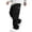 Black, variant on HaCpiu Men's Heavy Twill Cargo Pants, Loose Straight Leg Tactical Workwear Trousers, Relaxed Multi-Pocket Utility Casual Pants, Army Green L