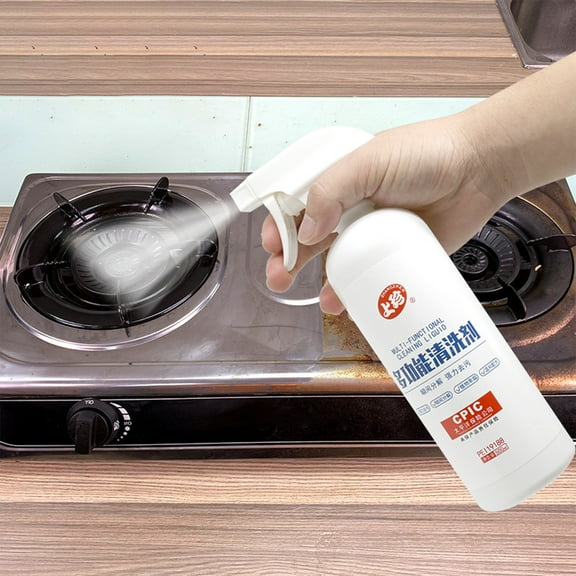 StSilkitty Powerful All Purpose Foaming Heavy Duty Stain Cleaner for Kitchen Appliances and Surfaces 16.91 fl oz Grease and Grime Remover Spray with Biological Enzymes