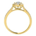 thumbnail image 4 of Aonejewelry 0.50 Ct. Ttw Octa-Halo Diamond Wedding Engagement Ring In 10k Solid Yellow Gold, 4 of 4