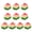 Xiantao slices, variant on Yihuala 10 Pcs Artificial Pineapple/Watermelon/Peach/Strawberry Slices Blocks Simulation Fake Fruit Model Photography Props for Party Kitchen Wedding Decoration Cognitive