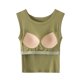thumbnail image 5 of Tops de Manga Corta Sexy para Mujeres de Color Sólido con Almohadilla de Pecho sin Anillos de Acero, Top de Pijama Y Ropa Interior, 5 of 5