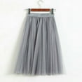 thumbnail image 1 of Femmes Filles Doux Doux Tutu Jupe Danse Fée Style Confortable Tulle Solide Maille Jupe Midi, 1 of 6