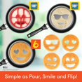 thumbnail image 4 of Good Cooking Emoji Pancake Molds and Egg Rings (4 Pack) for Kids AND Adults - Reusable Silicone Smiley Face Maker Doubles as Cookie Maker Set- FDA Approved BPA Free Food Safe Heat Resistan Good Cooking NA, 4 of 8
