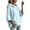 Sky Blue, variant on AKOEE Women's Oversized Hoodie Plus Size Batwing 3/4 Sleeve Hooded Sweater Loose Drawstring Plain Sweatshirts (2XL, Sky Blue)