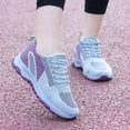 thumbnail image 2 of EKVAHL Women's Orthopedic Walking Sneakers, Stretch Knit Tennis Shoes, Non‑Slip Arch Support Fitness Shoes for Casual Outdoor Workout Gray, 2 of 4