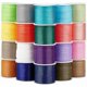 thumbnail image 1 of 218,7 yardas de hilo de poliéster encerado de 1,5 mm, 20 rollos, 20 colores., 1 of 6
