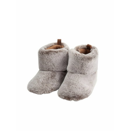 

Winter Baby Boots Fuzzy First Walkers Solid Anti-Slip Sole Thick Warm Shoes Middle Tube Snow Boots
