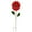 Red#2, variant on Rust-Proof Metal Sunflower Garden Stake - 27" Tall Outdoor Decoration with Blue Petals, Ground Inserted Yard Art for Spring & Summer Gardens