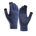 thumbnail image 3 of Naiovety 1 par de guantes cálidos de invierno para pantalla táctil, para exteriores, senderismo, ciclismo, camping, guantes de punto de algodón, Deportes de nieve zafiro 23x11cm Naiovety OD000116-02B, 3 of 6