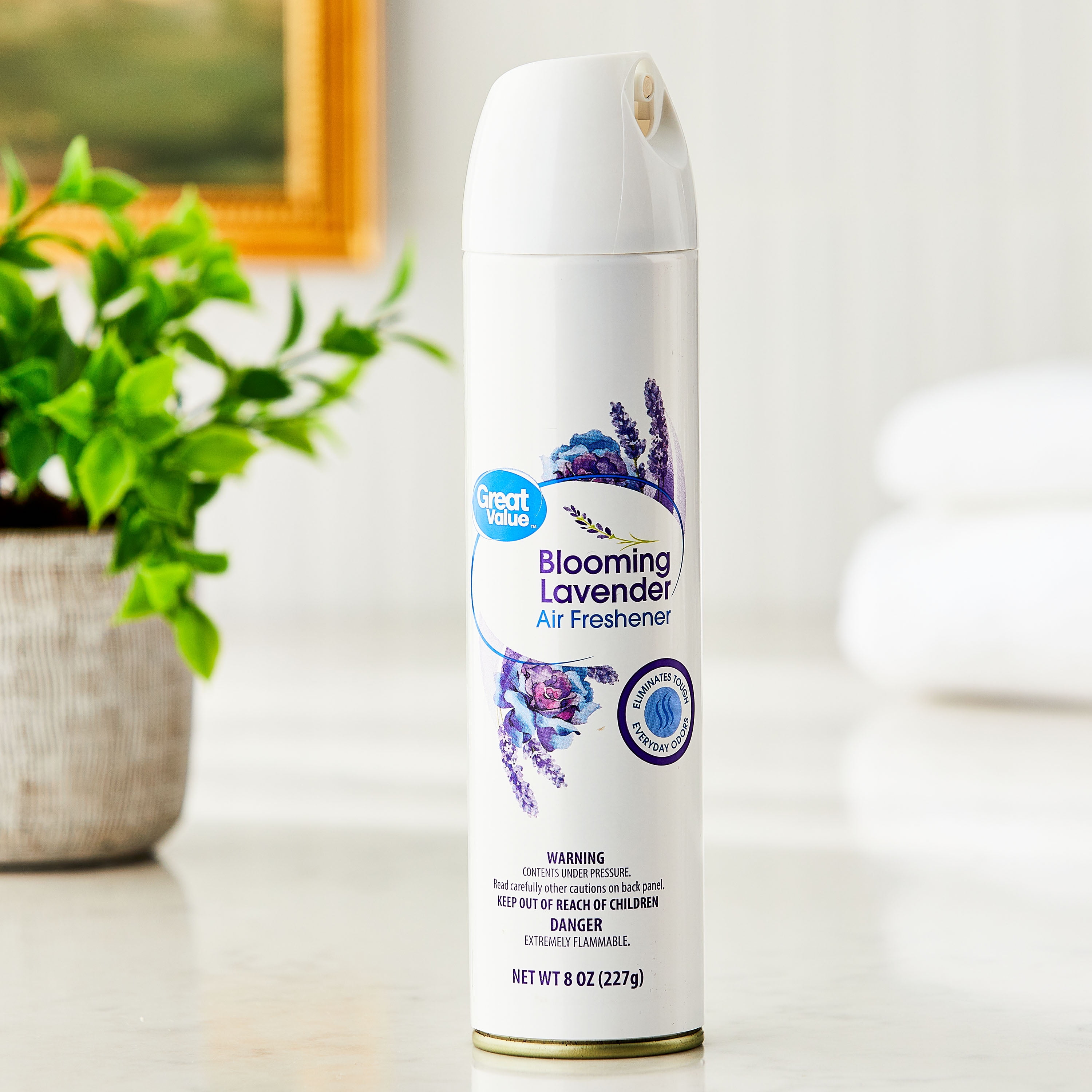 (4 pack) Great Value Blooming Lavender Aerosol Air Freshener, 8 oz