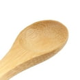thumbnail image 2 of BambooMN Carbonized Brown 3.9" Round Head Small Solid Bamboo Spice Salt Sugar Spoons, 10 Pieces, 2 of 7